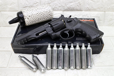 [01] UMAREX Smith &amp; Wesson R8 左輪 CO2槍 優惠組C ( M&amp;P左輪槍轉輪槍BB槍BB彈