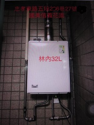 Dy豪宅專用全預混瓦斯熱水器FEGT20即熱式燃氣熱水器(安裝費另計)林內櫻花大容量熱水器
