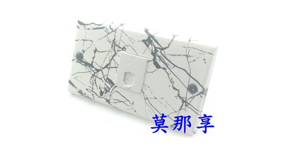 [ 莫那享 ] 工業風 白鐵 仿白大理石 電話線插座 單 (白色) M-144