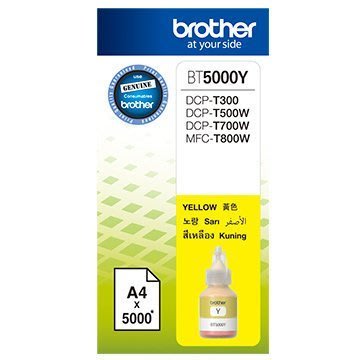 【數位3C】BROTHER 原廠高容量黃色墨水T300,T500,T800 ( BT5000Y)