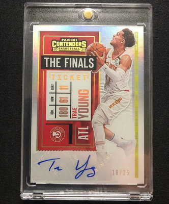 2020-21 Panini Contenders Trae Young Auto /25