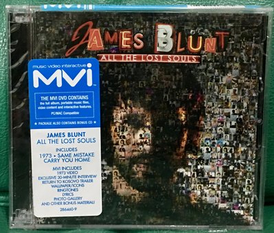 JAMES BLUNT 詹姆仕布朗特 / ALL THE LOST SOULS 失落的靈魂 CD+DVD【美版全新未拆】