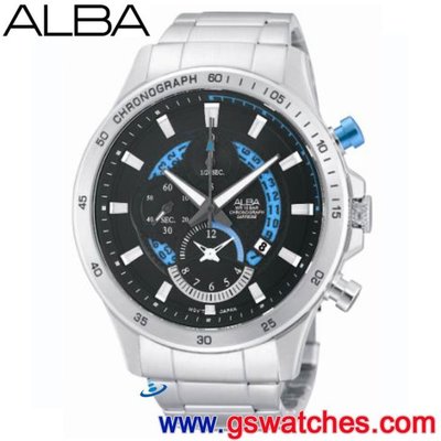 【金響鐘錶】全新ALBA AF8S83X1,公司貨,保固1年,時尚男錶,計時碼錶,藍寶石,日期,YM92-X257D
