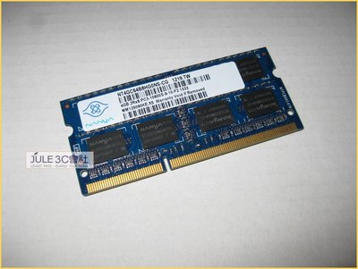 JULE 3C會社-南亞Elixir DDR3 1333 PC3-10600 4GB 4G 良品/雙面/NB筆電 記憶體