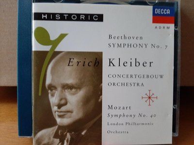 E.Kleiber,Beethoven/Mozart-Sym No.7/40，老克萊巴指揮大會堂/倫敦愛樂管弦樂團，演繹貝多芬/莫扎特-第7/40號交響曲.