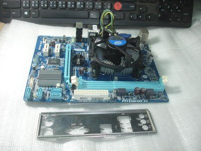 【電腦零件補給站】技嘉GA-H61M-S1主機板 + Intel G1610 2.6GCPU含原廠風扇 附檔板