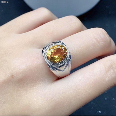 新品特賣 寶石戒指 水晶戒指 戒指 黃水晶戒指