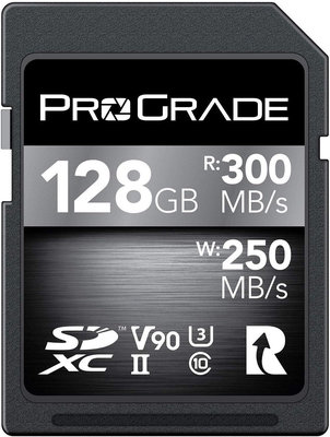 [4美國直購] ProGrade 128GB Digital SDXC UHS-II V90 300R Memory Card