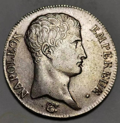 銀幣 1805法國拿破侖5法郎大銀幣好品