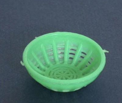 【袖珍屋】塑膠圓籃(綠)(F0777A0457)