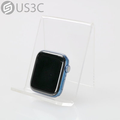 【US3C-桃園春日店】【一元起標】公司貨 Apple Watch S6 44mm GPS 藍色鋁金屬錶殼 觸覺回饋數位錶冠 光學心率偵測 支援磁性充電