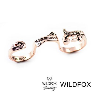 Wildfox Couture ShopSmart直營店 美國品牌 Bold Rococo 洛可可戒指 玫瑰金雙環戒