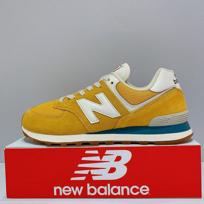New Balance 574 男女款 黃色 麂皮 舒適 透氣 D楦 運動 休閒鞋 ML574HB2