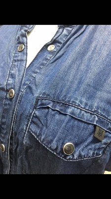 Mango jeans MNG 牛仔洋裝 連身裙 連衣裙 深藍刷白100 天絲LYOCELL