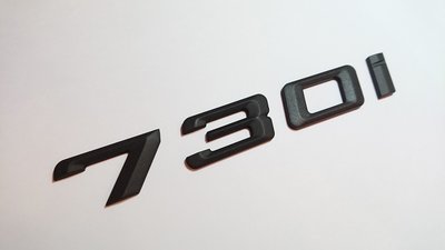 圓夢工廠 BMW 7系 G11 G12 730I 730i 後車箱改裝消光黑字貼字標 同原廠款式