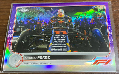 2022 Topps Chrome Formula 1 F1 F2 Sergio Perez 限量399張平行卡