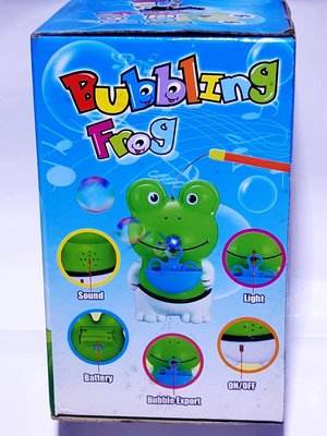 青蛙吹泡泡 自動泡泡機 手提燈 手提不沾手 泡泡機 連續 電動 免按壓自行吹送