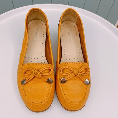 專櫃Genuine橘黃色楔型鞋 UF895