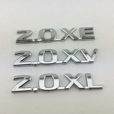 2.0XL 2.0XV 2.0XE適用尼桑字母車貼車標 後標尾標 車身標 汽車改裝裝飾標誌-飛馬汽車