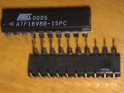 ATF16V8B-15PC DIP20封裝 可程式設計邏輯器 ATF16V8B-15PC W81-0513 [340215]
