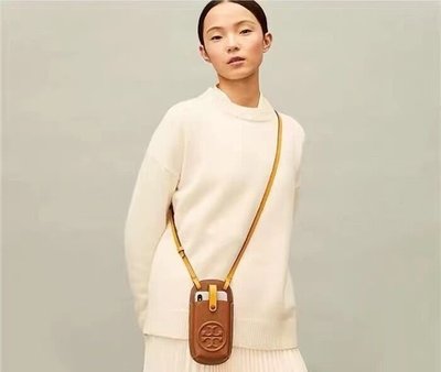 現貨TORY BURCH TB新款拼色手機包雙T大logo單肩斜挎迷你口紅零錢包明星同款熱銷