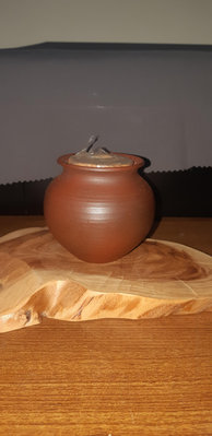 唐盛陶藝手拉坯小茶倉 完整