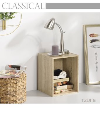 【收納屋】簡約加高單格櫃/書櫃/收納櫃/置物櫃-淺橡木色&DIY組合傢俱TZ-100AK