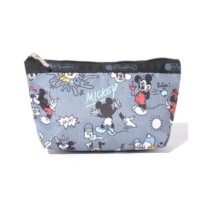 ╭＊全新現貨＊**LeSportsac x Disney 米奇樂園 2724 梯形手拿包鑰匙包 零錢包 化妝包 收納包