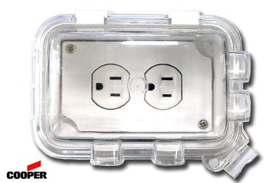 美國 EATON COOPER WIU-1 白色 灰色 單聯戶外防水盒 插座及開關皆可使用