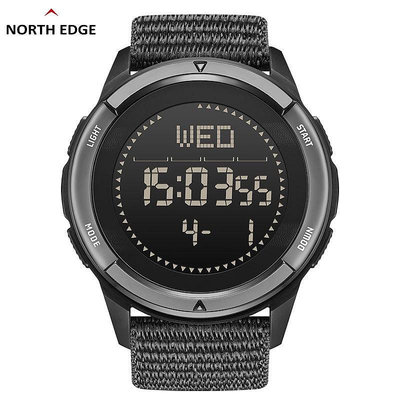 North Edge （ALPS）潮流 型男 戶外運動手錶 爬山登山游泳專用 計步節拍器指南針 防水電子錶學生表 男表