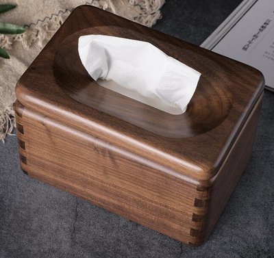 日本進口 好品質 實木 木頭製 胡桃木 日式 客廳民宿面紙盒紙巾盒衛生紙盒送禮物禮品