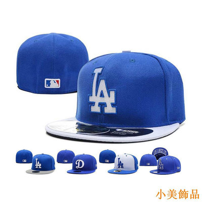 晴天飾品MLB 尺寸帽 全封 不可調整 藍 洛杉磯道奇 Los Angeles Dodgers 男女通用 棒球帽 板帽 嘻