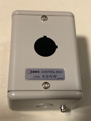 IDEC日本和泉 KGNW111Y 金屬按鈕開關盒 控制箱   IDEC 直徑22  單孔控制盒