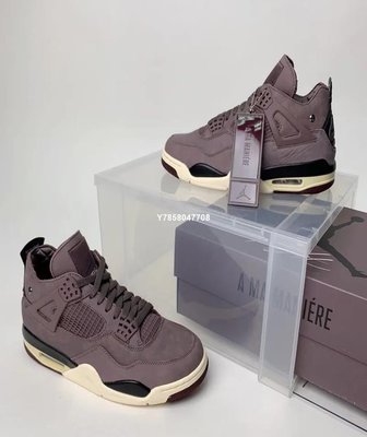 Air Jordan 4 x A Ma Maniere 紫棕色 復古 籃球鞋 DV6773-220