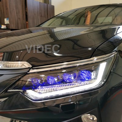 威德汽車 15-18 CAMRY 7.5代 汽油版專用 4魚眼 LED 流水方向燈 一抹藍 大燈 導光 日行燈