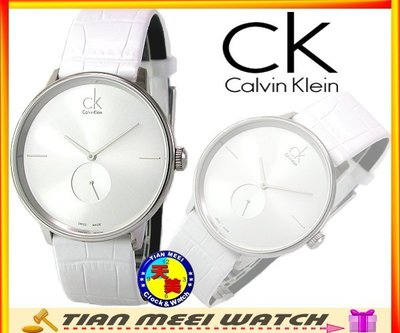 【天美鐘錶店家直營】【下殺↘超低價有保固】全新原廠CK Calvin Klein 小秒針時尚款 K2Y211K6