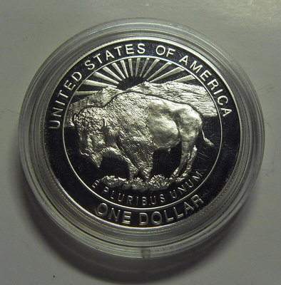 極致優品 美國 1999年 1元 黃石國家公園 野牛 26.73克紀念銀幣 FG3334 FG1034