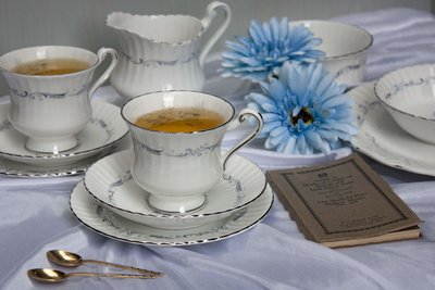 【旭鑫】Paragon - Morning Rose下午茶組 英國骨瓷 歐洲古董 咖啡杯 E.07