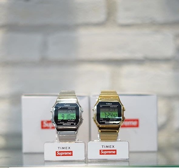 ☆LimeLight☆ 2019 F/W Supreme Timex️ Digital Watch 手錶金/銀