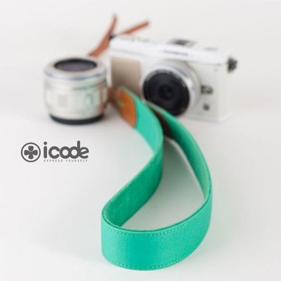 【現貨】iCode 韓國 幸運草 i-Code 音調綠 P1239 麂皮 通用款 背帶 適用 微單 類單 相機 0331