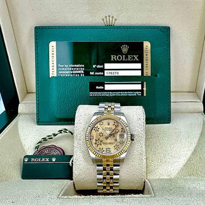 【萬永名錶】Rolex ♛ 勞力士178273花圖 原廠錶9成新 錶徑31mm