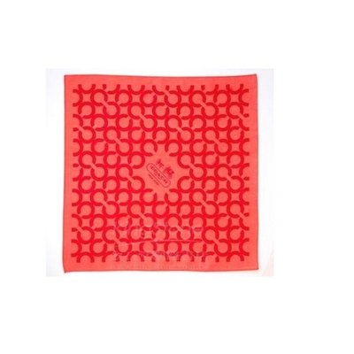 COACH~~紅色LOGO方巾-----$299元(18)