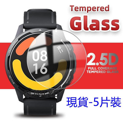 XIAOMI MI 適用於小米米手錶 S1 主動鋼化玻璃屏幕保護膜 9H 2.5D 智能手錶防刮保護膜