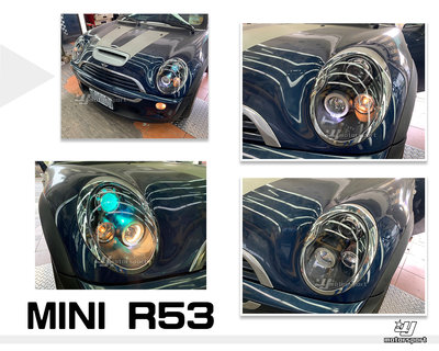 》傑暘國際車身部品《  BMW MINI ONE COOPER S R53 R50 黑框 光圈 魚眼大燈