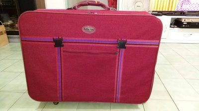 旅遊 旅行 復古 二手 布殼  大 行李箱