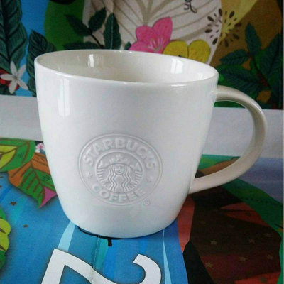 20oz星巴克女神舊logo馬克杯Starbucks 立體浮雕 店內杯款人魚女神馬克杯