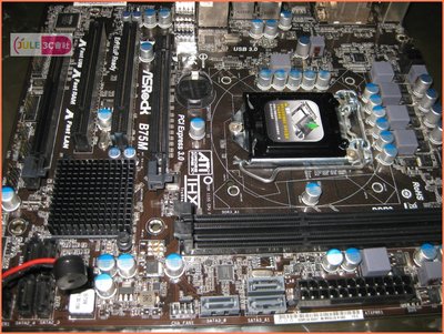 JULE 3C會社-華擎ASROCK B75M B75/DDR3/第二三代/USB3/全固態/MATX/1155 主機板