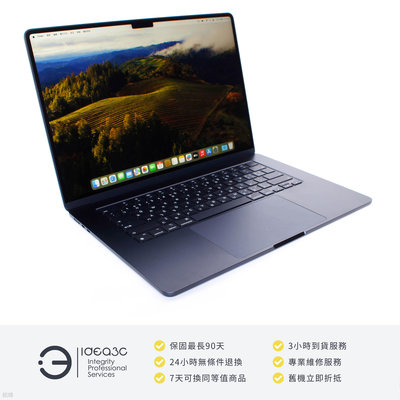 「點子3C」MacBook Air 15吋筆電 M2 午夜色【保固到2024年10月】8G 256G SSD A2941 MQKW3TA 2023年 DK068