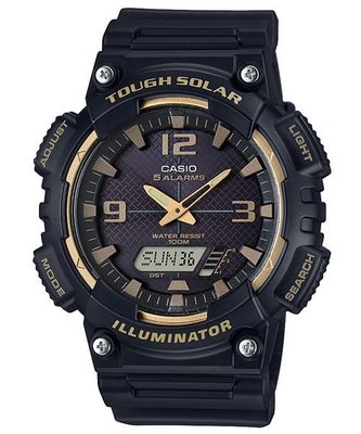 【CASIO 專賣】AQ-S810W-1A3太陽能電力錶款、顯示時間資訊、世界時間、防水100米、1/100秒