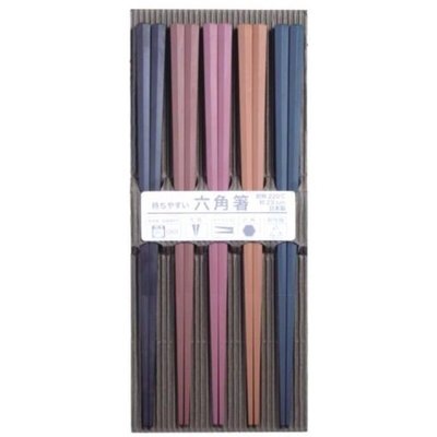 日本製 SUNLIFE日本彩色耐熱防滑六角筷 高雄可店取